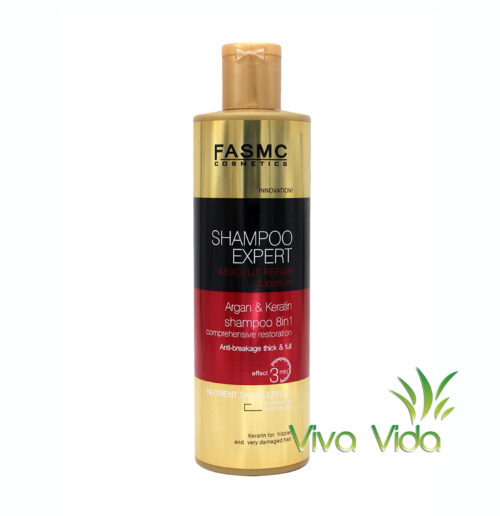 Shampoo Expert Argan Queratin 8 en 1 Restauracion Integral scaled