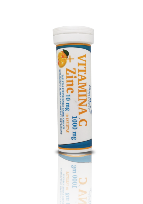 Vitamina C + Zinc Efervescente 10MG x 10 Tabletas