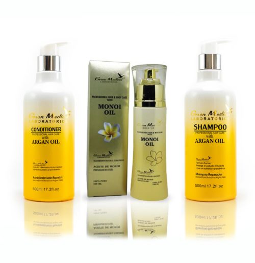 Set Shampoo, Acondicionador y Aceite de Monoi