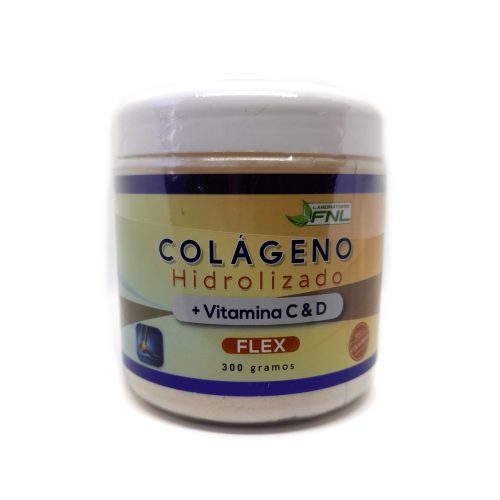 Colageno Hidrolizado mas Vitamina C y D Flex Pote 300 gramos