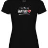 Polera Mujer Estampada I love This City Santiag❤