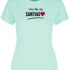 Polera Mujer Estampada I love This City Santiag❤ - Imagen 8