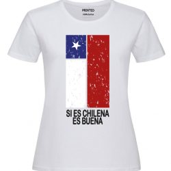 Polera estampada "Si es Chilena es Buena" mujer