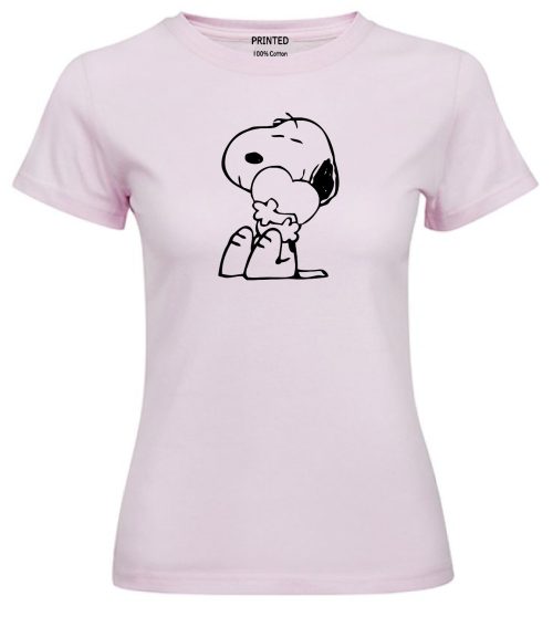 Snoopy Corazon Rosada 1
