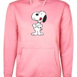 Snoopy com Hambre Poleron Rosa