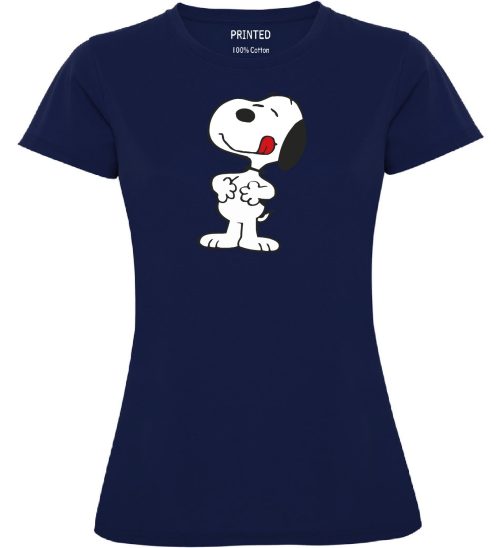 Snoopy con hambre Azul Marino