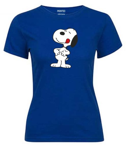 Snoopy con hambre Azul royal
