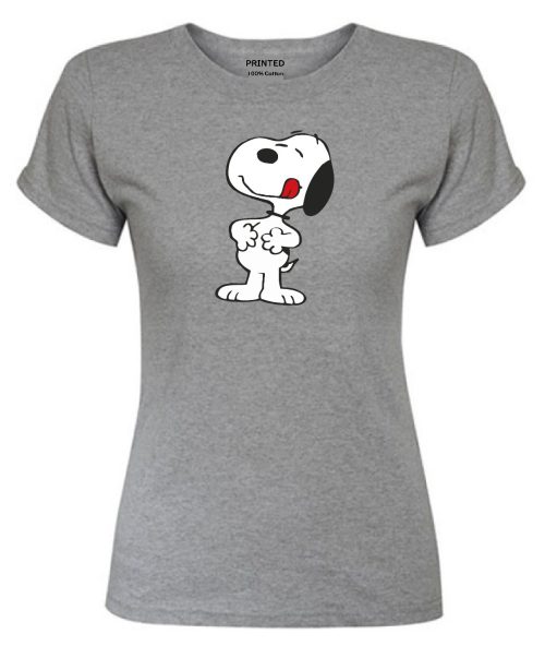 Snoopy con hambre Gris claro