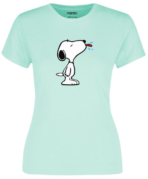 Snoopy lengua Verde agua