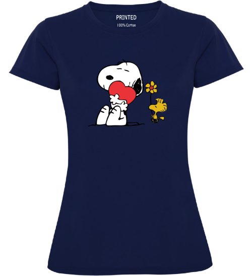 Snoopy y woodst Azul Marino
