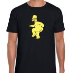 Polera Hombre Estampada Homero Desnudo