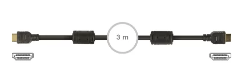 Cable HDMI Conexión Video Digital 3m Fonestar