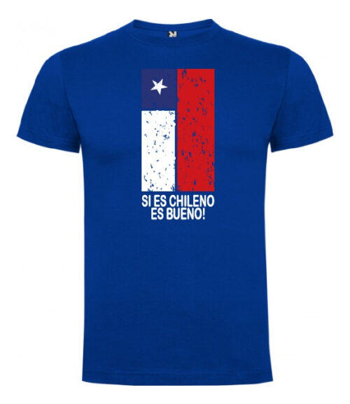 polera estampado fiestas patrias si es chileno turismo 3 azul