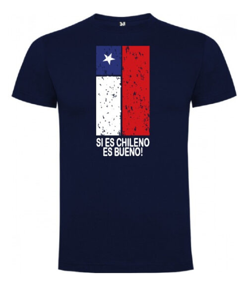 polera estampado fiestas patrias si es chileno turismo 3 azul marino