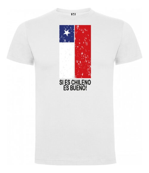 polera estampado fiestas patrias si es chileno turismo 3 blanco