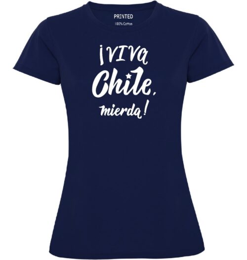 polera mujer estampado fiestas patrias viva chile