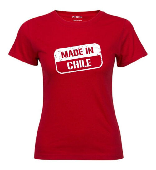 polera mujer estampado hecho en chile