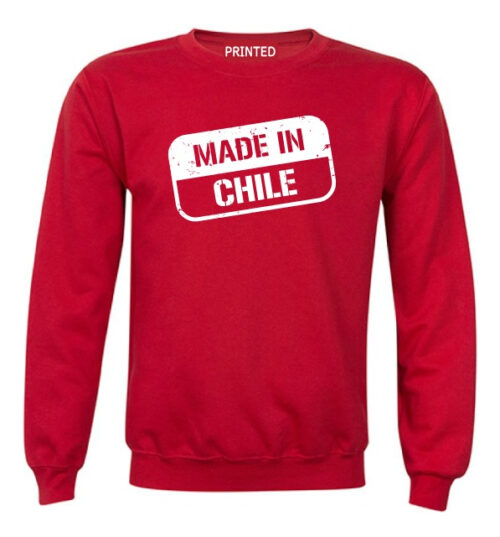 poleron polo estampado fiestas patrias made in chile 2 rojo